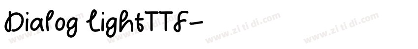 Dialog LightTTF字体转换